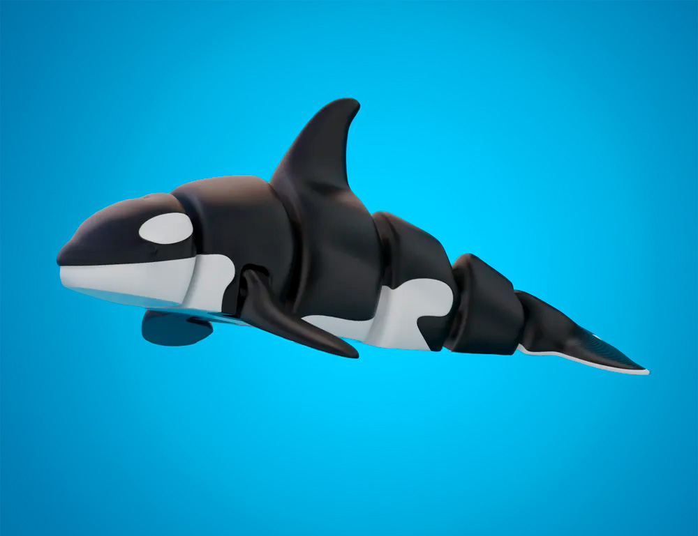 Flexi Orca blanco y negro